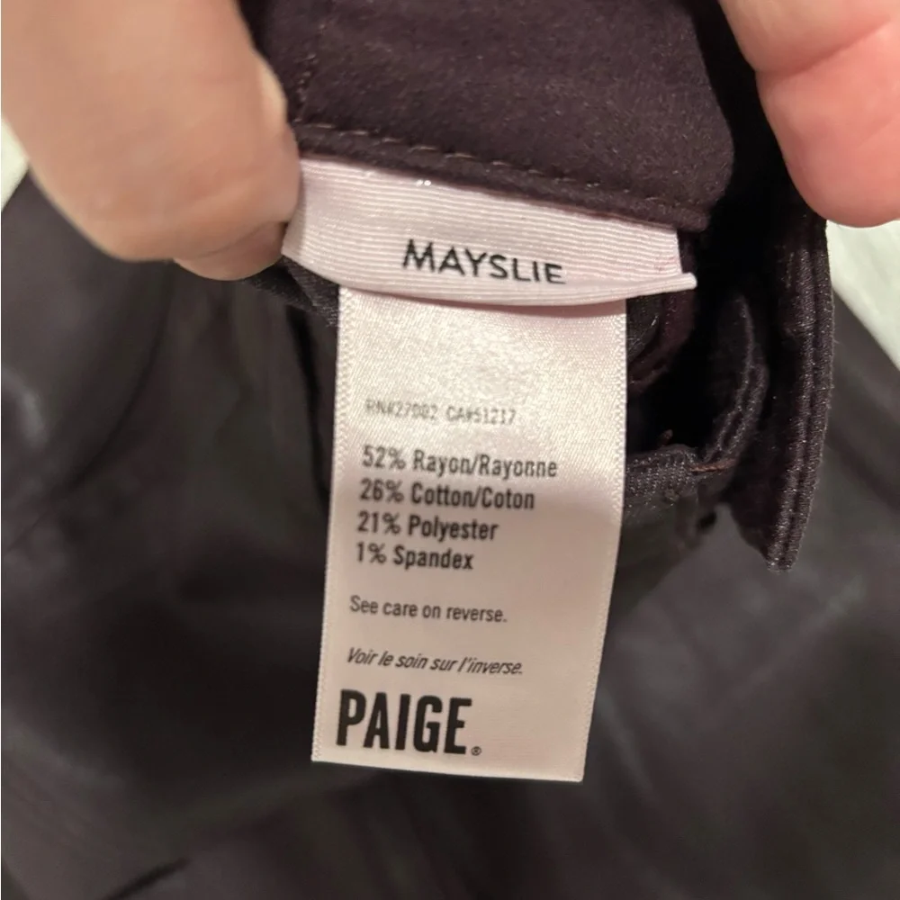 Paige Mayslie coated denim joggers Size 28 - Picture 6 of 7